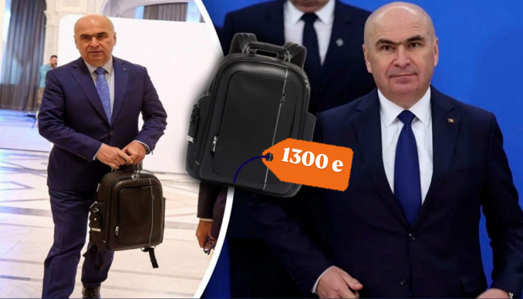 Bolojan, austeritate la televizor și lux pe umăr. Rucsacul de 1.300 de euro care spune tot