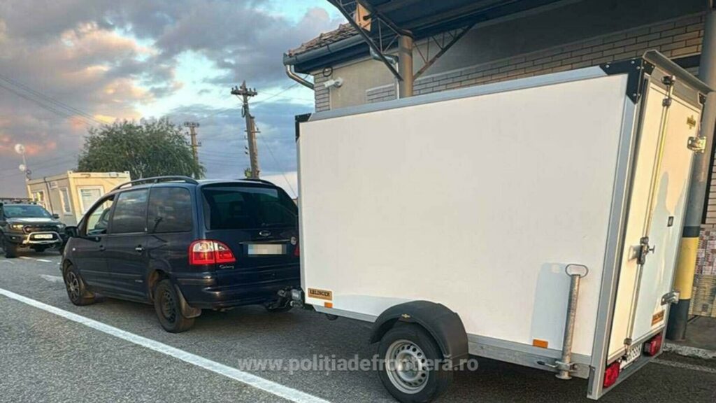 Captură uriașă la frontiera Timiș: contrabandă de 40.000 de euro ascunsă într-o remorcă. Șofer sârb reținut