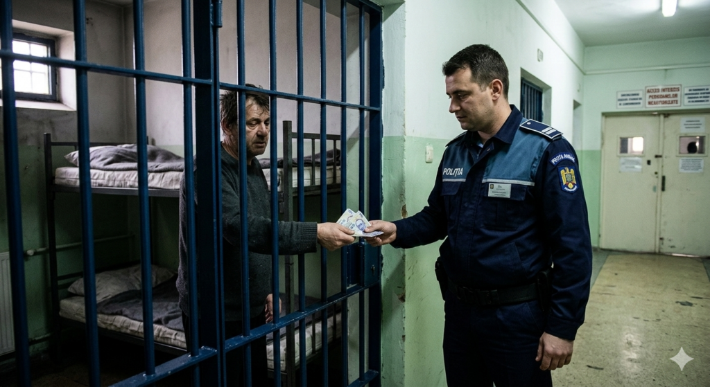 Șpagă în Arestul Poliției Capitalei | Șeful de schimb a fost prins de DGA