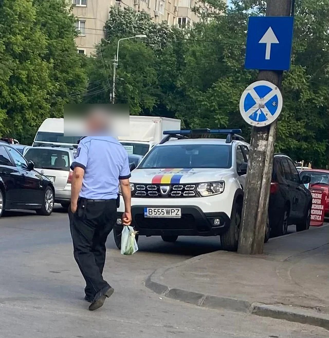 Polițist local, lovit cu mașina de o șoferiță de 58 de ani | La rândul lui, agentul este acuzat de purtare abuzivă
