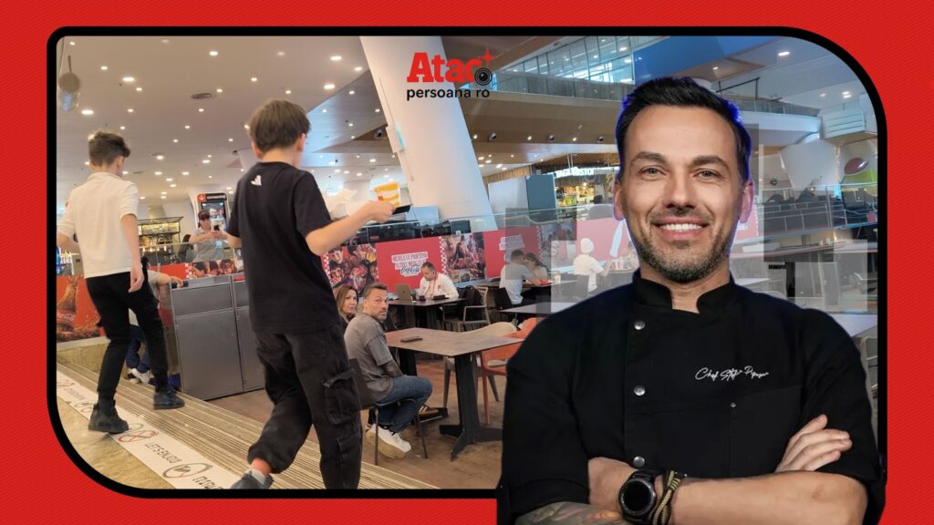 PAPARAZZI / Ironia sorții! Chef Ștefan Popescu de la Antena 1 își răsfață copiii… cu fast-food! Unde e gastronomia de top? VIDEO EXCLUSIV