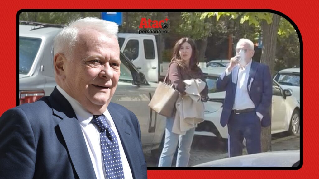 PAPARAZZI / Strategii la colț de stradă? Hrebenciuc și Irina Florea, surprinși în plină „ședință”. VIDEO EXCLUSIV