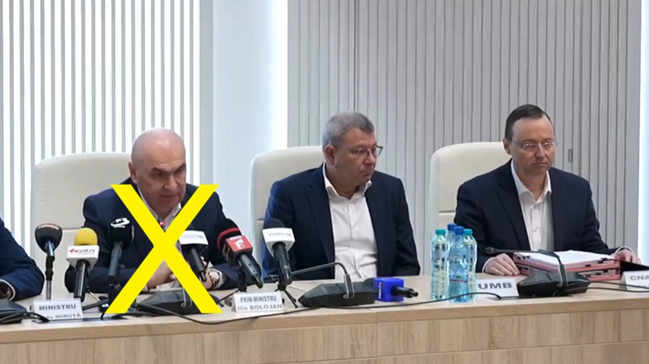 De „Cascadorii râsului”! L-a tăiat pe Ilie Bolojan din poza oficială!
