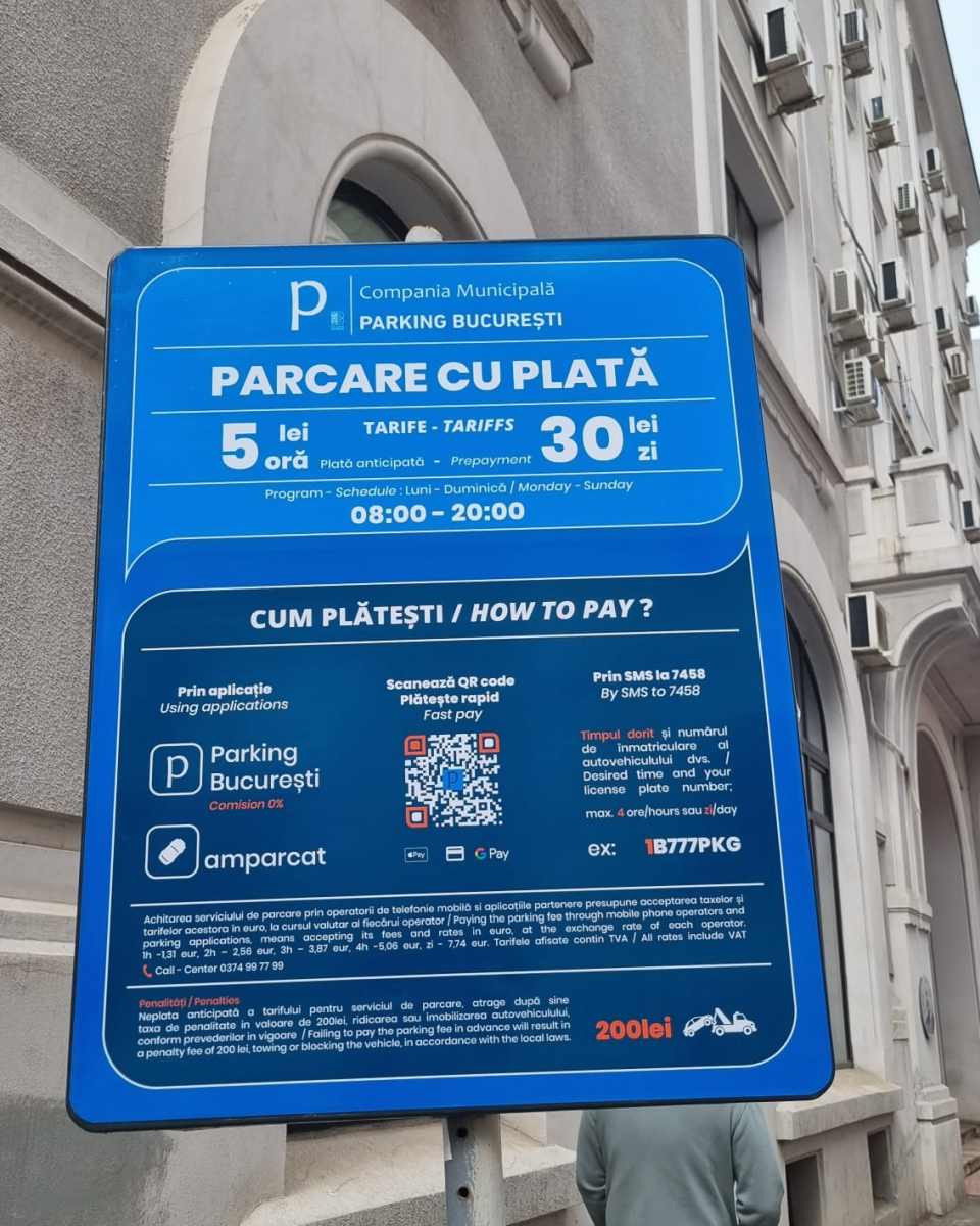 Începând de azi, adio parcări gratuite în Capitală pentru mașinile hibrid