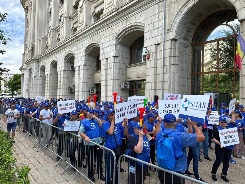 Au început protestele sindicaliștilor de la „Apele Române” | Se termină vineri
