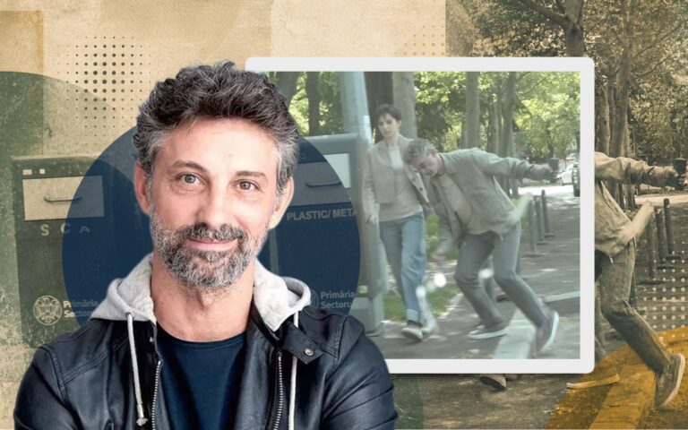 PAPARAZZI / L-a emoționat coleguța de platou! Adi Vasileanu era să facă ”buf” de față cu Karina Jianu. Imagini savuroase
